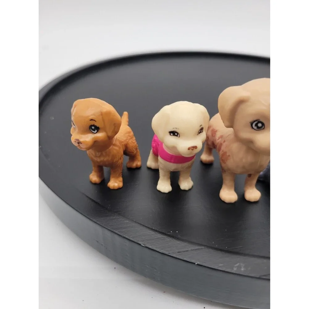 Barbie Doll Lot Of 5 Dogs Pets Animals Puppies Dog Baby Mini Animal Toy